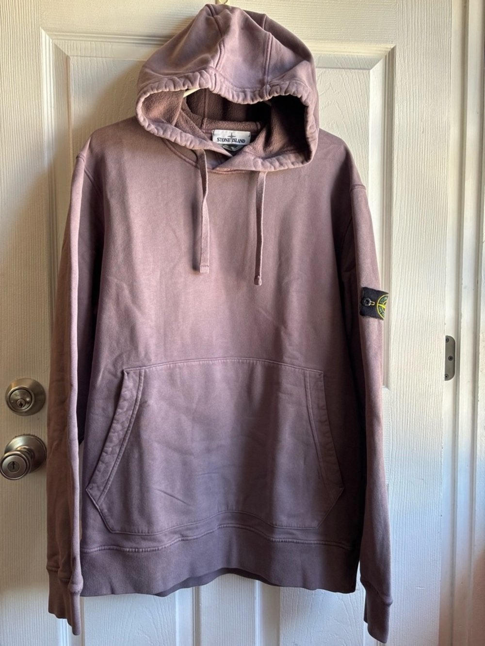 Stone Island Classic Pullover Hoodie - Men's XXL - Mauve / Dusty Purple (EUC)